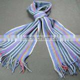 NEW mens knit striped scarf pattern