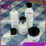 Danzhihong White Cosmetic Glass Lotion Bottles and Jar