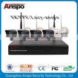 Guangzhou 4ch 8ch Wifi NVR Kits Wifi ip Cctv Security Camera System With 1.0/1.3 Megapixel Wifi Camera