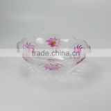 plastic transparent and rose plate