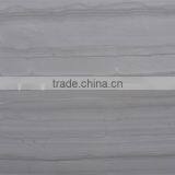 Natural China Wooden Vein Gray Grey Marble Stone Tile Slab Riser thumbnail-1