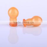 Gourd-shaped S size latex pacifier nipple