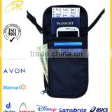 2015 Custom multiple travel Neck Wallet and Passport Holder with RFID Blocking for Security for Families