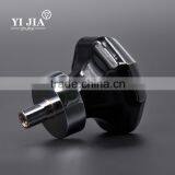 Black Furniture Bedroom Chrome Finished Glass Drawer Knob