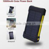 Wholesale Waterproof 10000mah CE FCC Rohs Solar Cell Phone Charger