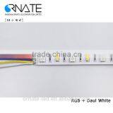 High CRI RGBW + Dual White Led Strip 5050 60Leds 72w Dimmable CCT Led Strip Light