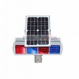 Red Blue Module LED Flashing Safety Road Light Solar Traffic Flashing Light