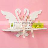 Decorative Pure White WPCwpc Storage Cabinet Modern Floating Shelf Wall Shelf