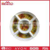 New Arrivals 5 Section Hotel Use Chip and Dip Dinner Plate thumbnail-1