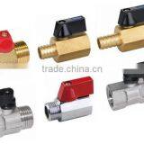 3/8 Inch Brass Mini Ball Valve Male and Female Thread thumbnail-3