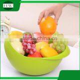 Multipurpose Plastic Manual Fruit Vegetable Rice Sifter Wash Washing Basin Strainer Sieve Bowl Basket thumbnail-5