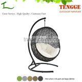 TG15-0133 Outdoor Kiwi Shape Synthetic Rattan Hanging Swing Chair thumbnail-1