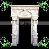 Mermaid Carving Marble Door Surround thumbnail-1