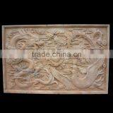 Chinese Antique Style Marble Wall Dragon Relief thumbnail-1
