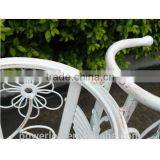 POWERLON Anti White Metal Bicycle Flower Plant Stand 2 Pots Vintage Style thumbnail-4