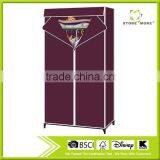Store More Bedroom Fabric Wheeled Wardrobe Cloth Closet thumbnail-1