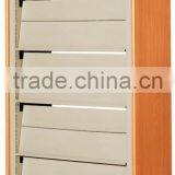 School 4-layer Singel Face Library Periodical Rack Cabinets Book Racks Cabinets thumbnail-2