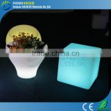 Durable polyethylene led cube price with RGB 16 color changing GKC-040RT