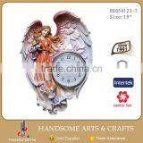 19 Resin Gift Home Decorative Angel Wall Time Clock thumbnail-1
