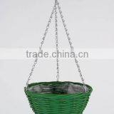 Set of 3 French Countryside Decorative Light Blue Willow Hanging Basket Planters thumbnail-3