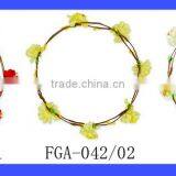 Wholesale Cheap Three Color Wedding Bridal Flower Crown Headband thumbnail-1