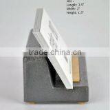 Handmade Gray Cement Desktop Card Holder Office & Desk Storage Business Card Stand thumbnail-1