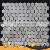 Athens Grey Poished Mosaic Tile 25x25 Hexagon Tile for Backsplash
