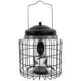 Outdoor 12 Inch Black 4-Peg Squirrel Proof Bird Feeder thumbnail-5