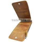 Tianhooo Long Wallet Slim Genuine Leather Credit Card Holder With RFID Blocking