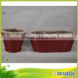 Customized Garden Smart Woven Rattan Planter With Plastic Flower Pot Liners thumbnail-3