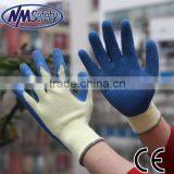 NMSAFETY 10 Gauge Cotton Glove With Latex Girp Work Glove Safety Hand Gloves thumbnail-1