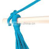 Blue Stripe Polyester Hanging Hammock Chair With Cushion thumbnail-5