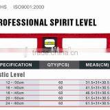 High Quality Spirit Level 3 Vials Printing Level Aluminum Measuring Foot With Scale Level Factory thumbnail-2