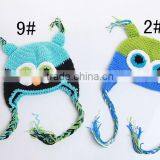 2015 Kids Owl Animal Hat Winter Crochet Hats Handmade Cartoon Knitted Hat thumbnail-4