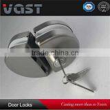 Stainless Steel Tempered Glass Doors Lock for 8-12mm Glass thumbnail-2