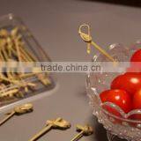 Natural Flat Bamboo Fruit Skewer for Food,salad ,meat With Smooth Color Surface thumbnail-2