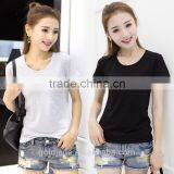 Short Sleeves Custom Printing 100% Cotton Custom Women t Shirt thumbnail-2