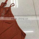 Women Lace Orange Tank Top Stock Clothing thumbnail-3