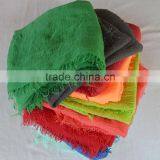 2016 Hot Stylish Lady Square Short Tassel Fringes Soft TR Cotton Scarf thumbnail-1