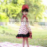 Newborn Girl Red Polka Dots Fall Christmas Outfits thumbnail-3