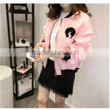 Wholesale High Quality Women Zipper Jacket Sweatshirt Without Hood thumbnail-1