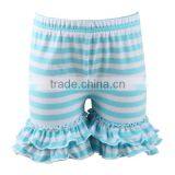 2017 wholesale Baby girl ruffle icing shorts kids stripe cotton girls ruffle shorts