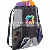 Corona Deluxe Drawstring Backpack - Features Open Main Compartment That Includes Shoulder Straps Which Also Cinch the Bag Shut thumbnail-2