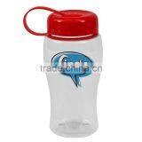 USA Made 18 oz Transparent Sports Bottle With Tethered Lid - BPA/BPS-free, FDA Compliant and Comes With Your Logo thumbnail-3