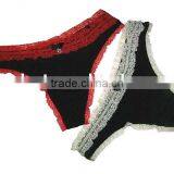 New Fashion Sexy Ladies Hot Thong With Charming Lace thumbnail-1