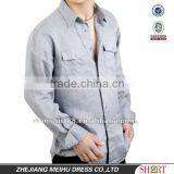 2016 Man's 100% Linen Wash Finishing Long Sleeve Men's Casual Shirt thumbnail-1