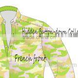 Designer Custom Half Placket Camo Shirt thumbnail-4