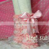 Light Pink White Lace Petti Warmers With Light Pink Bow LM67B6 thumbnail-1