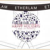 Merry Christmas Custom Boxer Men Underwear Your Brand Open Flap Boxer Shorts With Pocket Wide Elastic