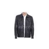 OEM 100% Viscose, Size 48, Size 50, Black and Classic Mens Lightweight Leather Jackets